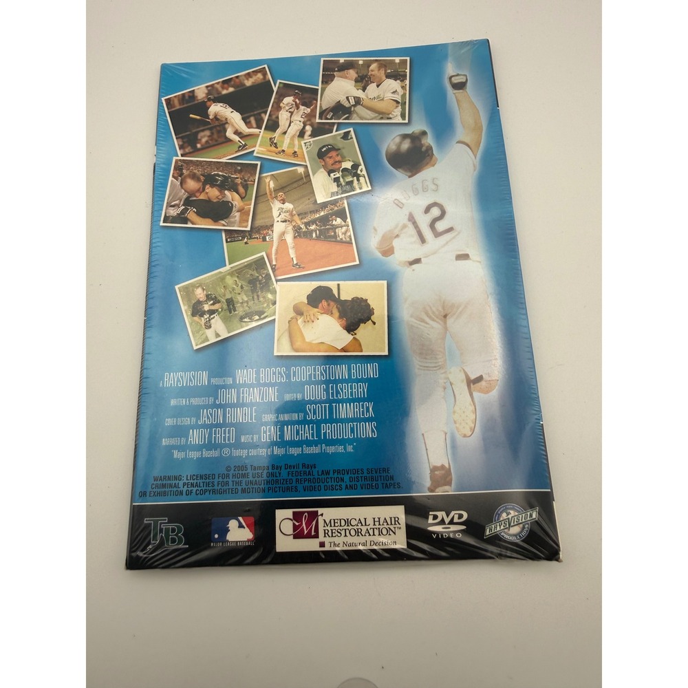 Wade Boggs Cooperstown Bound DVD 2005 Tampa Bay Devil Rays MLB Baseball Sealed - Picture 2 of 2